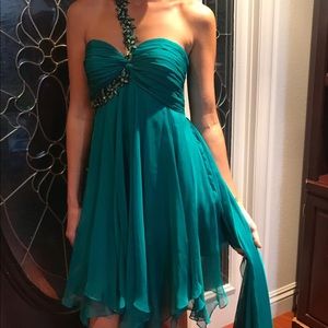 Brand new green Lafemme prom dress